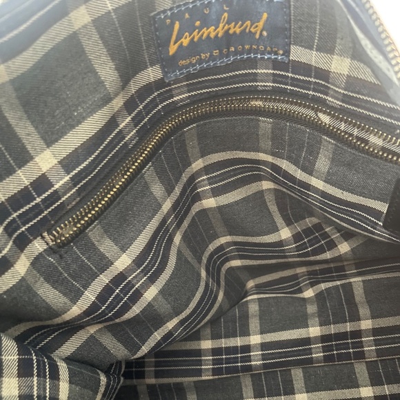 Crowncap Italian Leather Waxed Cotton Canvas Tote - Picture 2 of 5